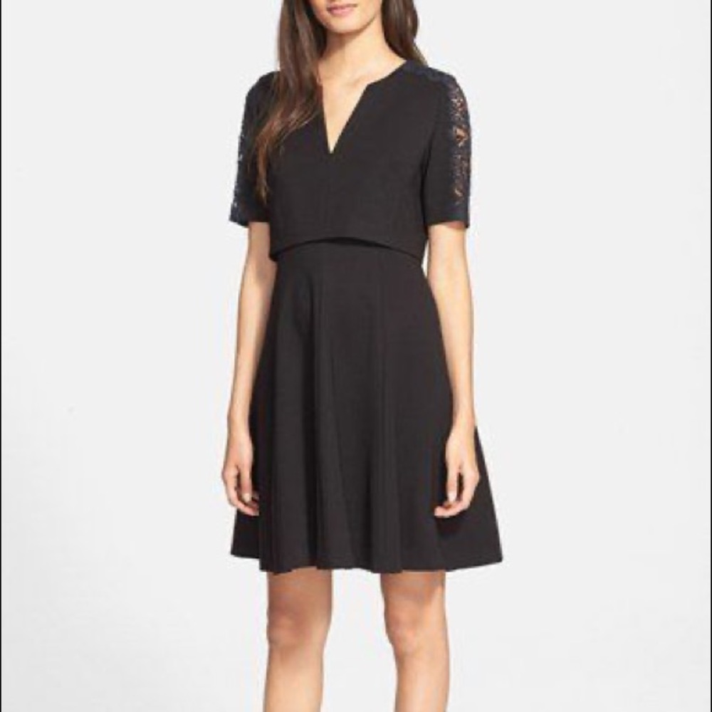 Rebecca Taylor V-Neck Ponte Dress